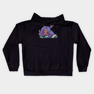 Library dragon Kids Hoodie